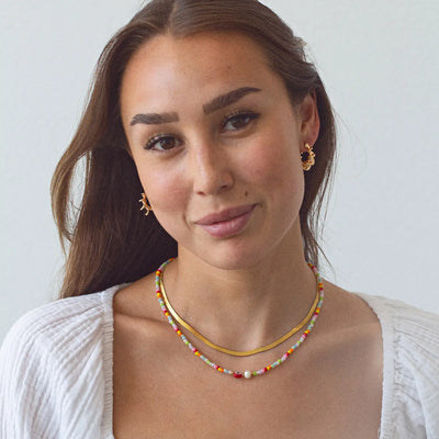 Suzy - Evil Eye Bunte Perlenkette