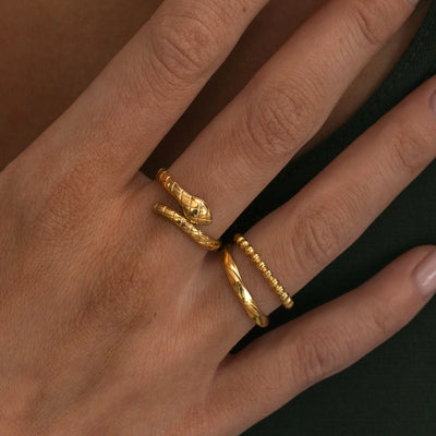 Caroline - Doppelt gefütterter Ring aus Edelstahl