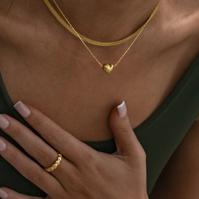 Samantha - Herzring Edelstahl