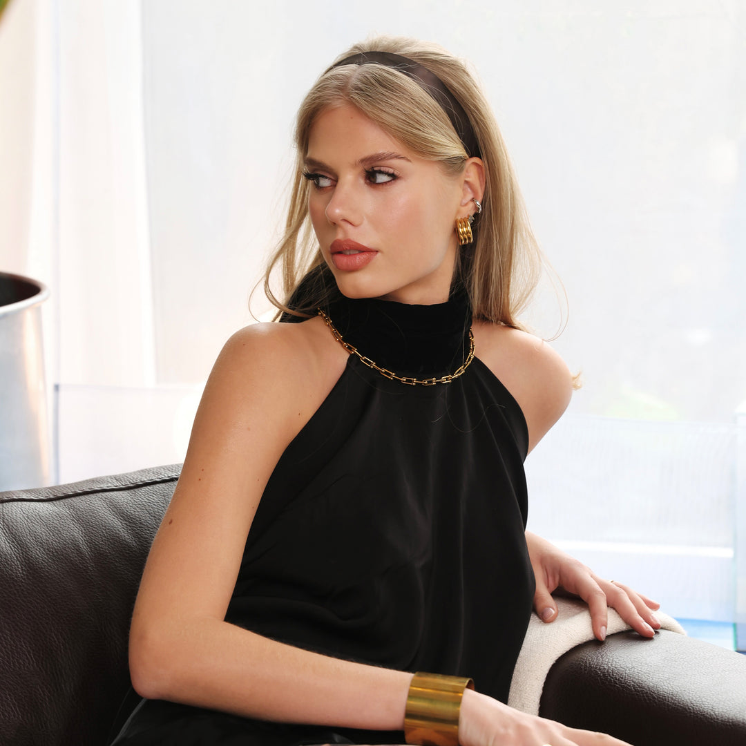 Hedvig - Classic Wide Hoop Earring Stainless Steel