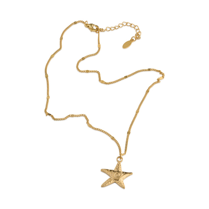 Moss - Starfish Dangling Necklace Stainless Steel