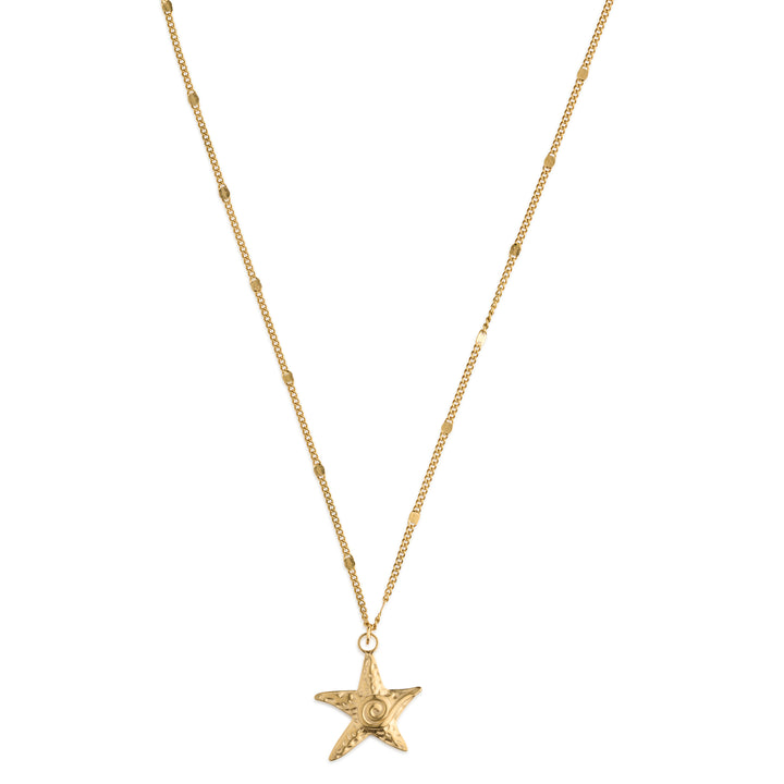 Moss - Starfish Dangling Necklace Stainless Steel