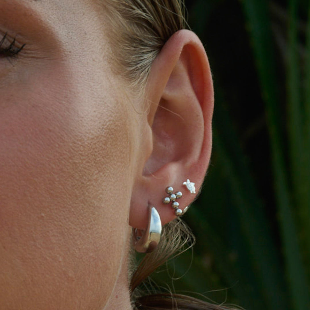 Lori - Orecchini a bottone Mini Tartaruga