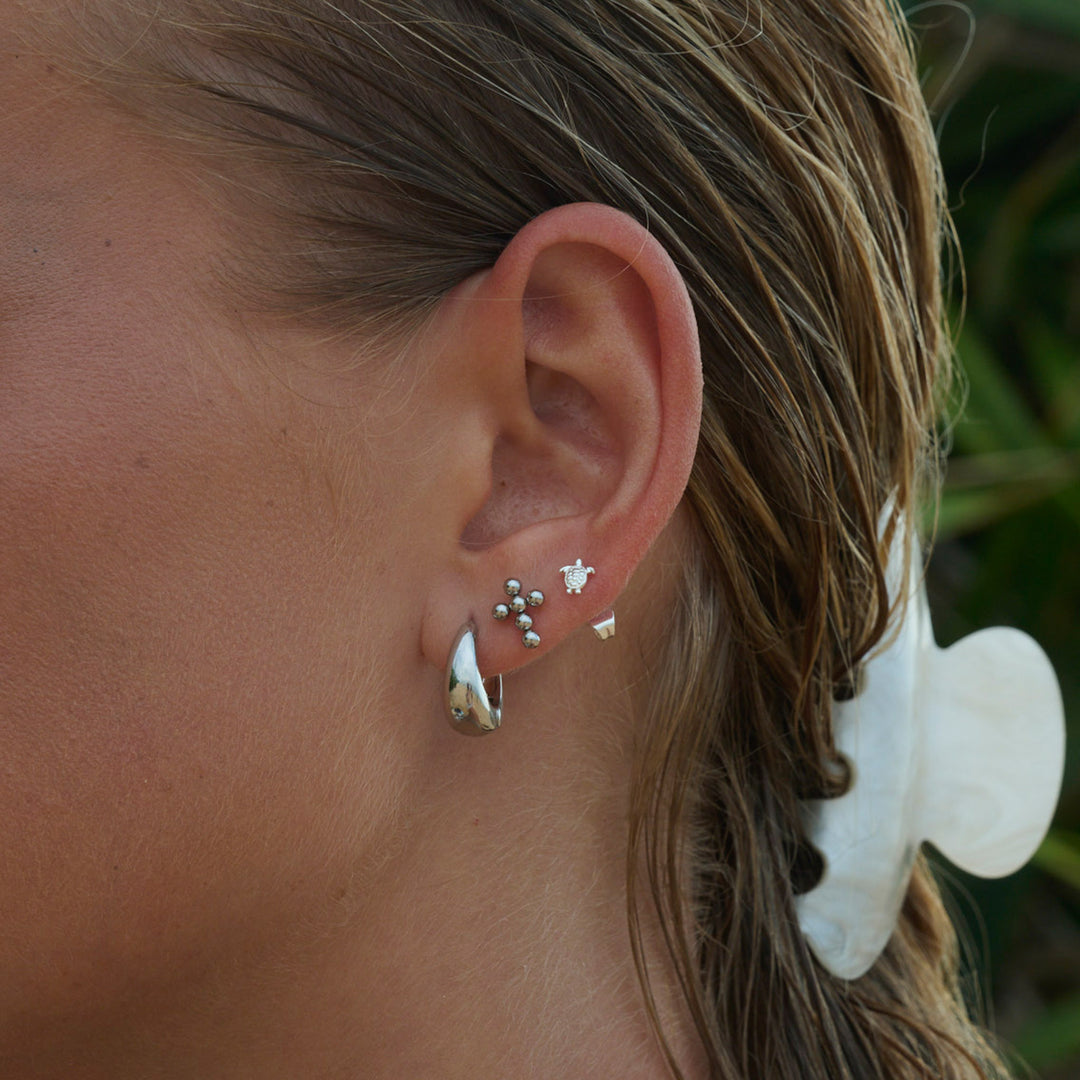 Lori - Orecchini a bottone Mini Tartaruga