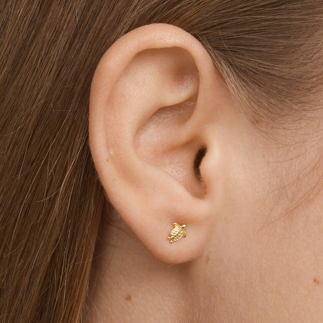 Lori - Orecchini a bottone Mini Tartaruga