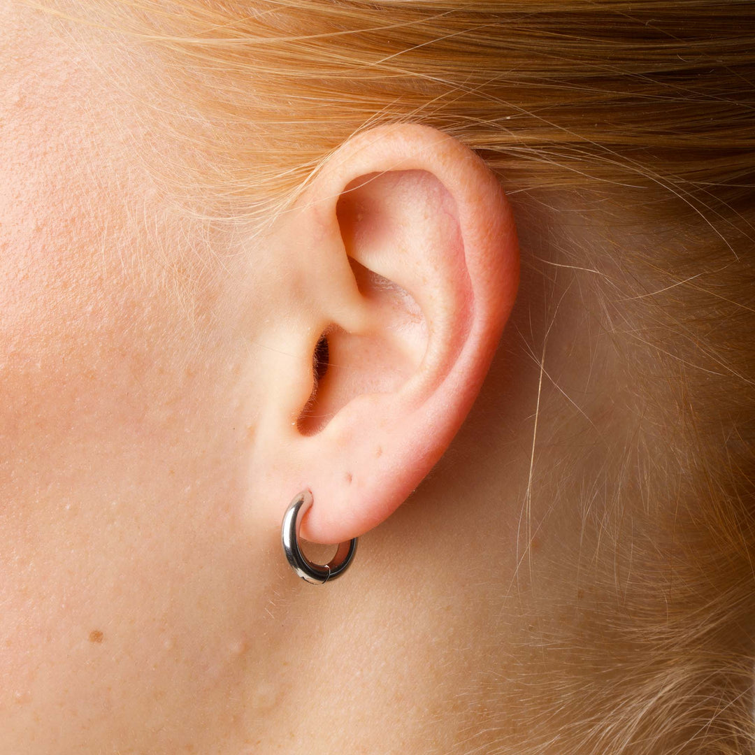 Hollie - Orecchini a cerchio 13mm Acciaio inossidabile