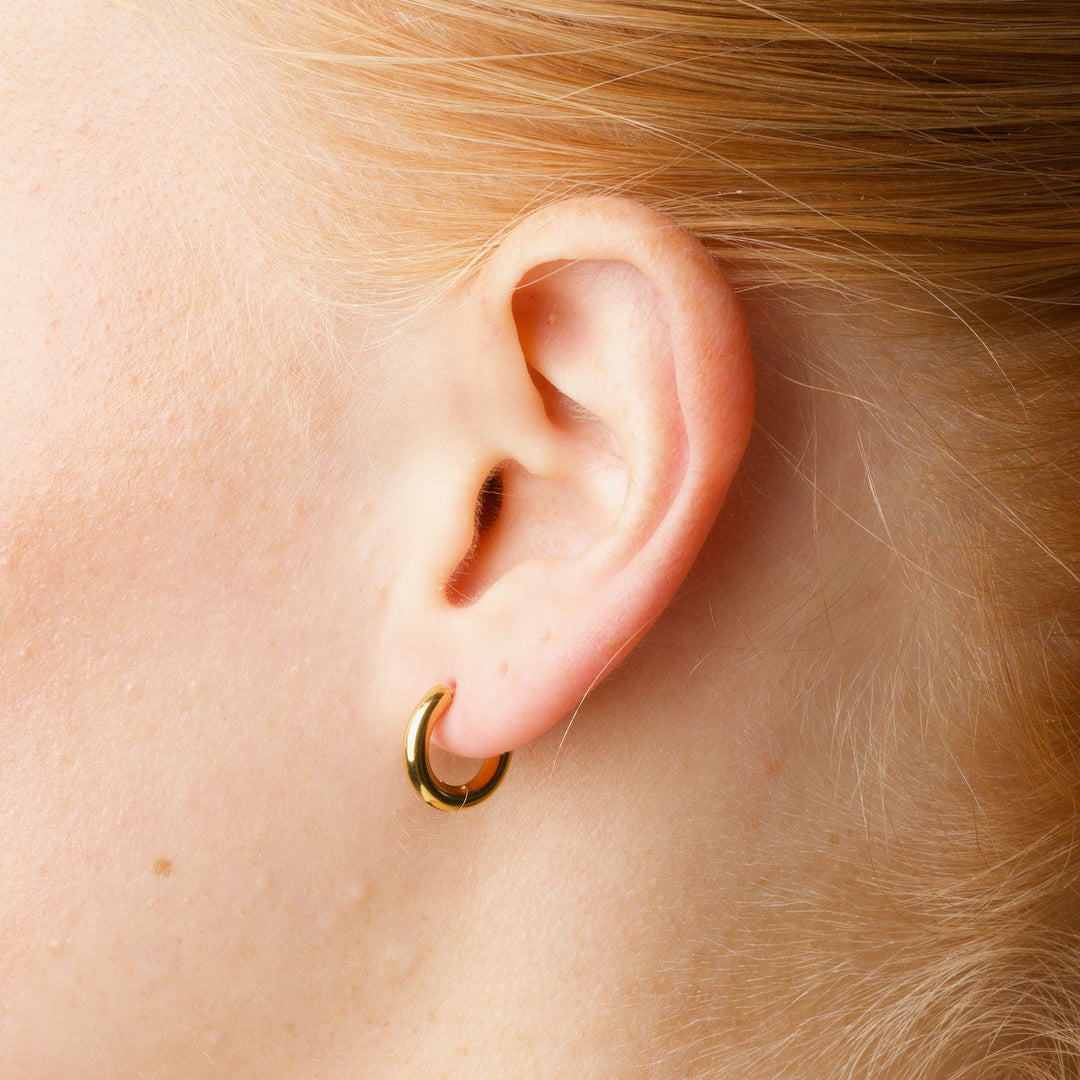 Hollie - Orecchini a cerchio 13mm Acciaio inossidabile