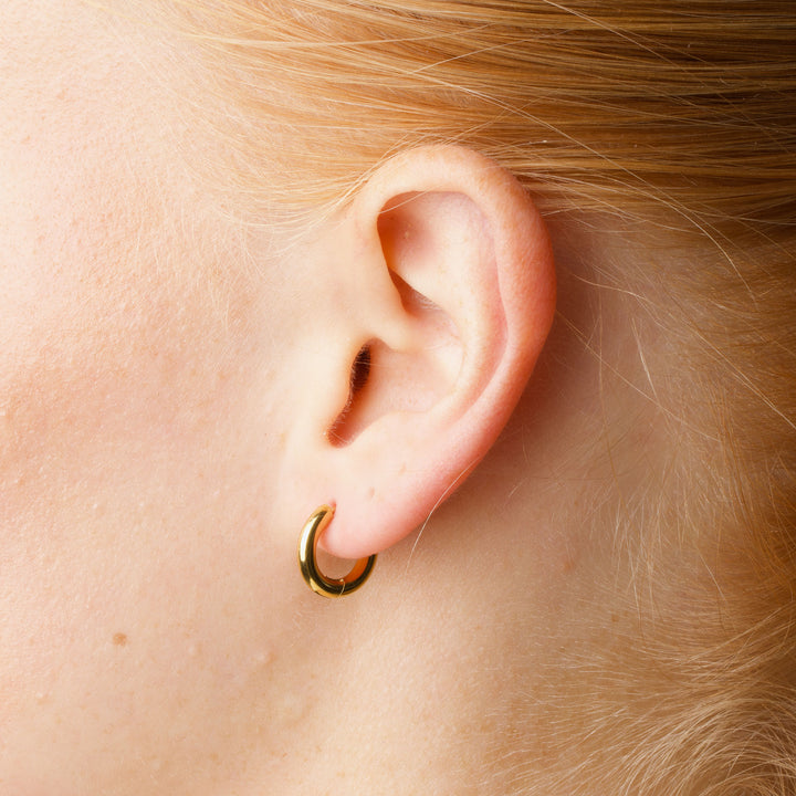 Hollie - Orecchini a cerchio 13mm Acciaio inossidabile