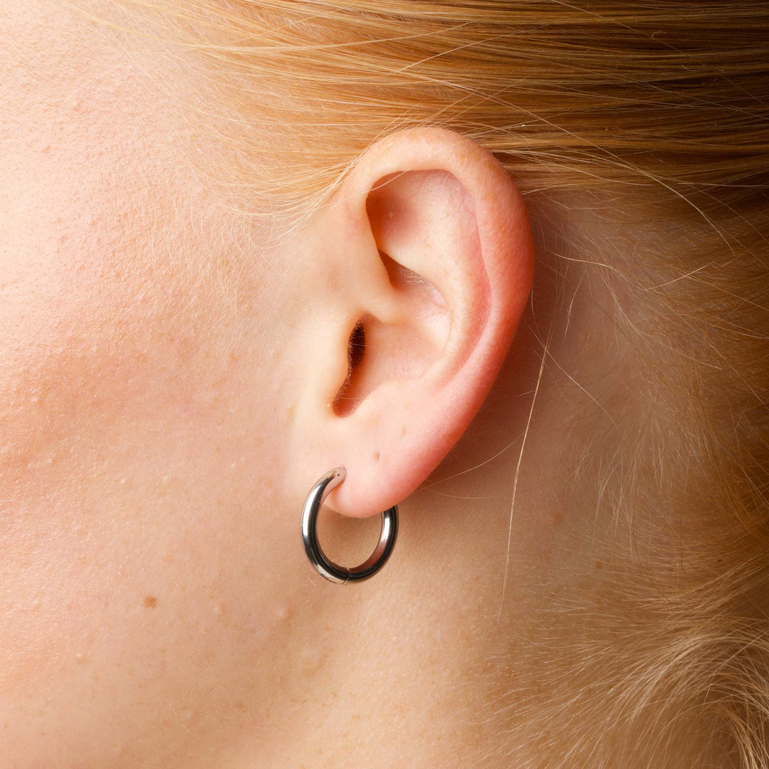 Hollie - Orecchini a cerchio 17mm Acciaio inossidabile