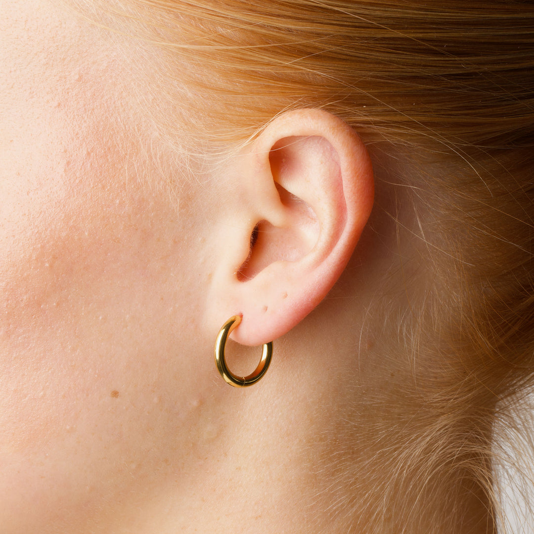 Hollie - Orecchini a cerchio 17mm Acciaio inossidabile