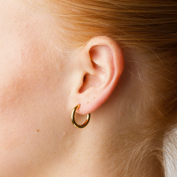 Hollie - Orecchini a cerchio 17mm Acciaio inossidabile