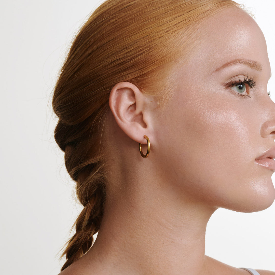 Hollie - Orecchini a cerchio 21mm Acciaio inossidabile