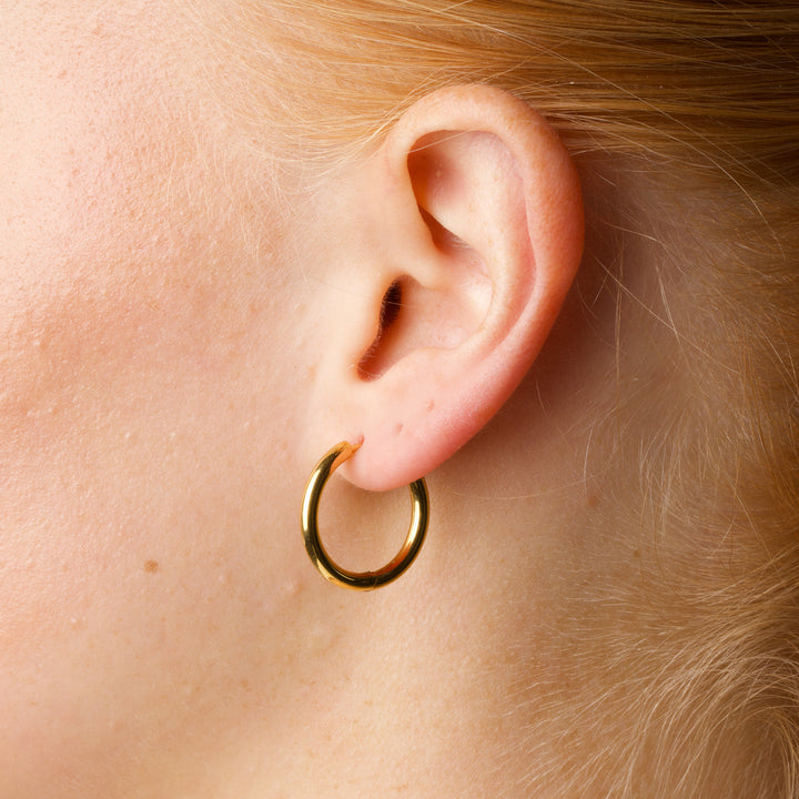 Hollie - Orecchini a cerchio 21mm Acciaio inossidabile