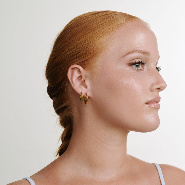 Hollie - Orecchini a cerchio 21mm Acciaio inossidabile