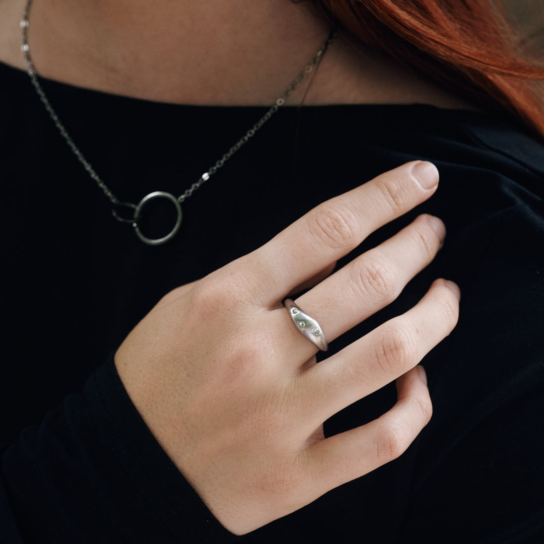 Eline - Ring Kristall Edelstahl