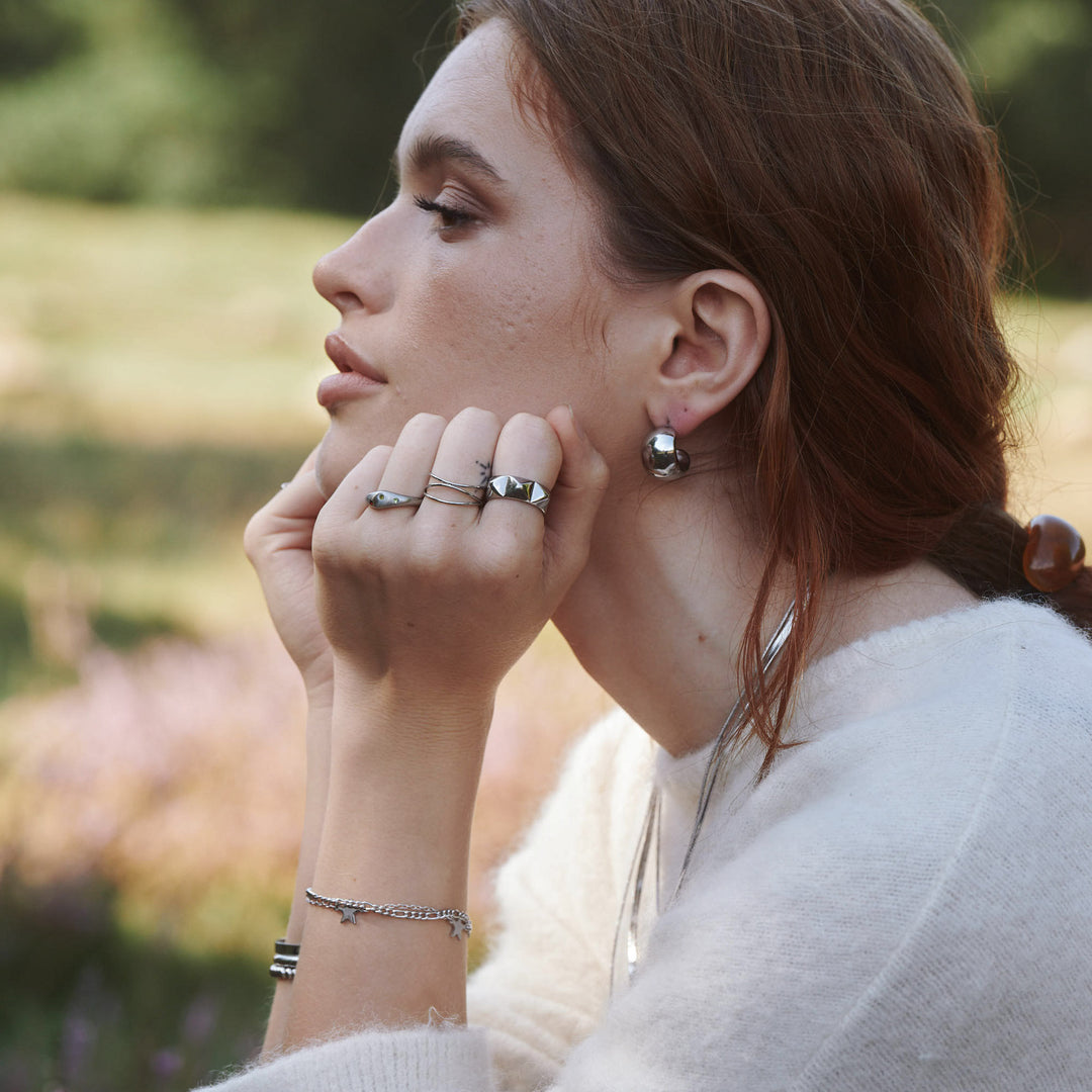 Eline - Ring Kristall Edelstahl