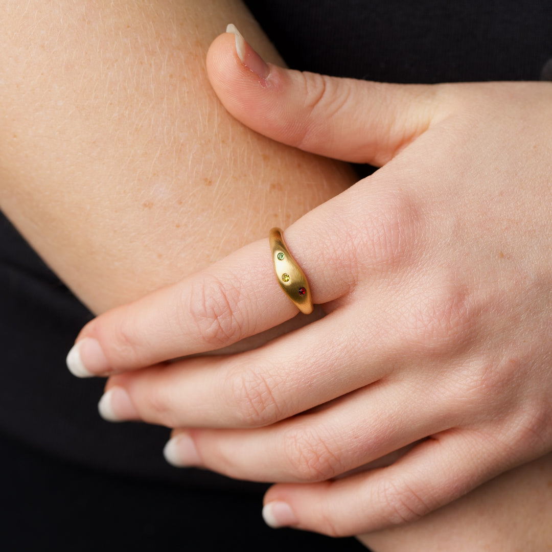 Eline - Ring Kristall Edelstahl