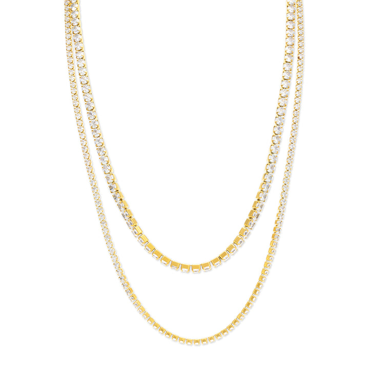 Melina - Collier en cristal en acier inoxydable