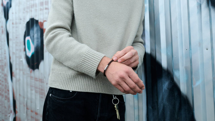 Oliver - Bracciale in pelle Acciaio inossidabile