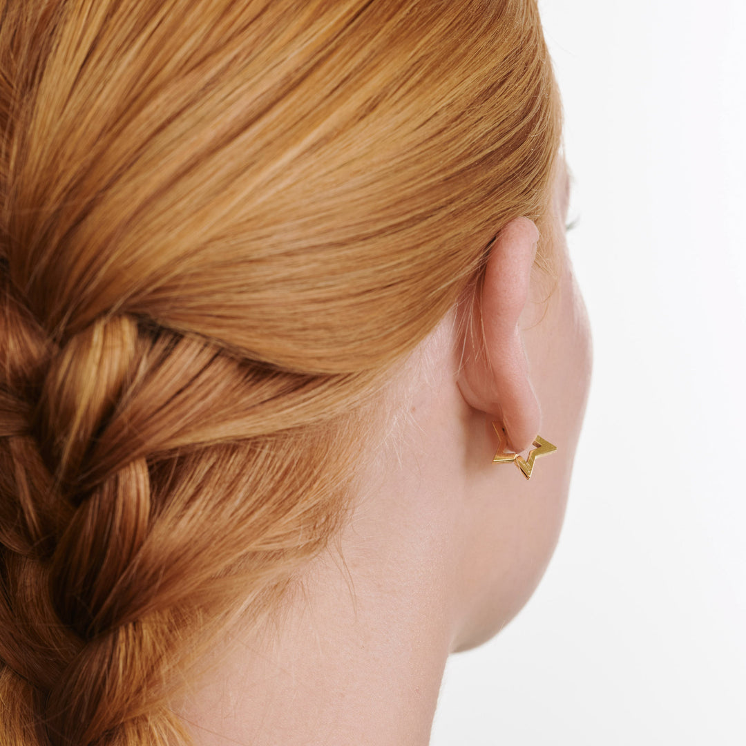 Vilda - Stern Creolen Ohrringe Edelstahl