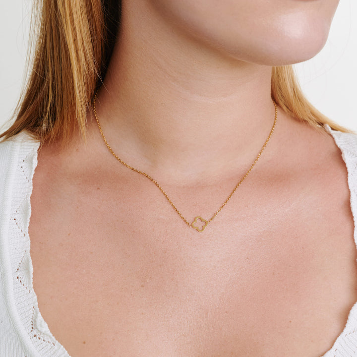 Tui - Klee Halskette Edelstahl