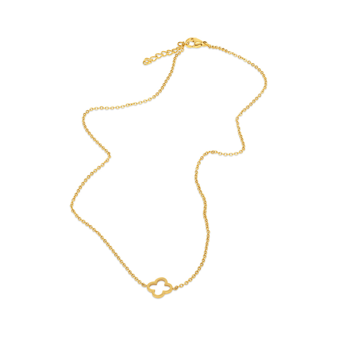 Tui - Klee Halskette Edelstahl