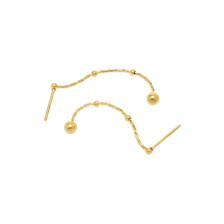 Jina - Ball Chain Earrings Stainless Steel