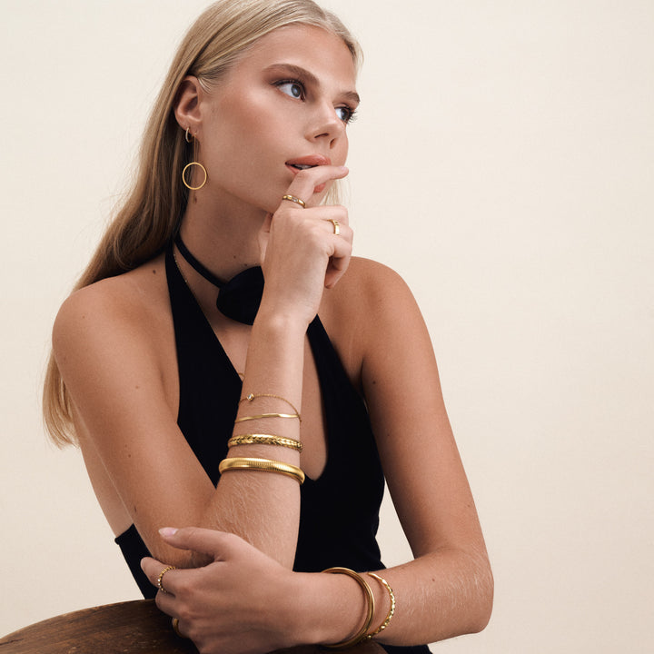 Tiril - Kreis Ketten Ohrringe Edelstahl