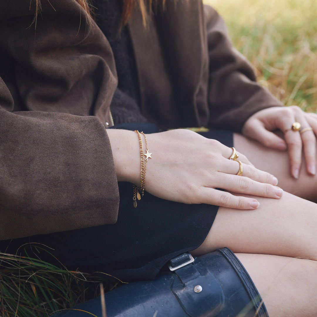 Majda - Bracciale Stella Acciaio Inossidabile