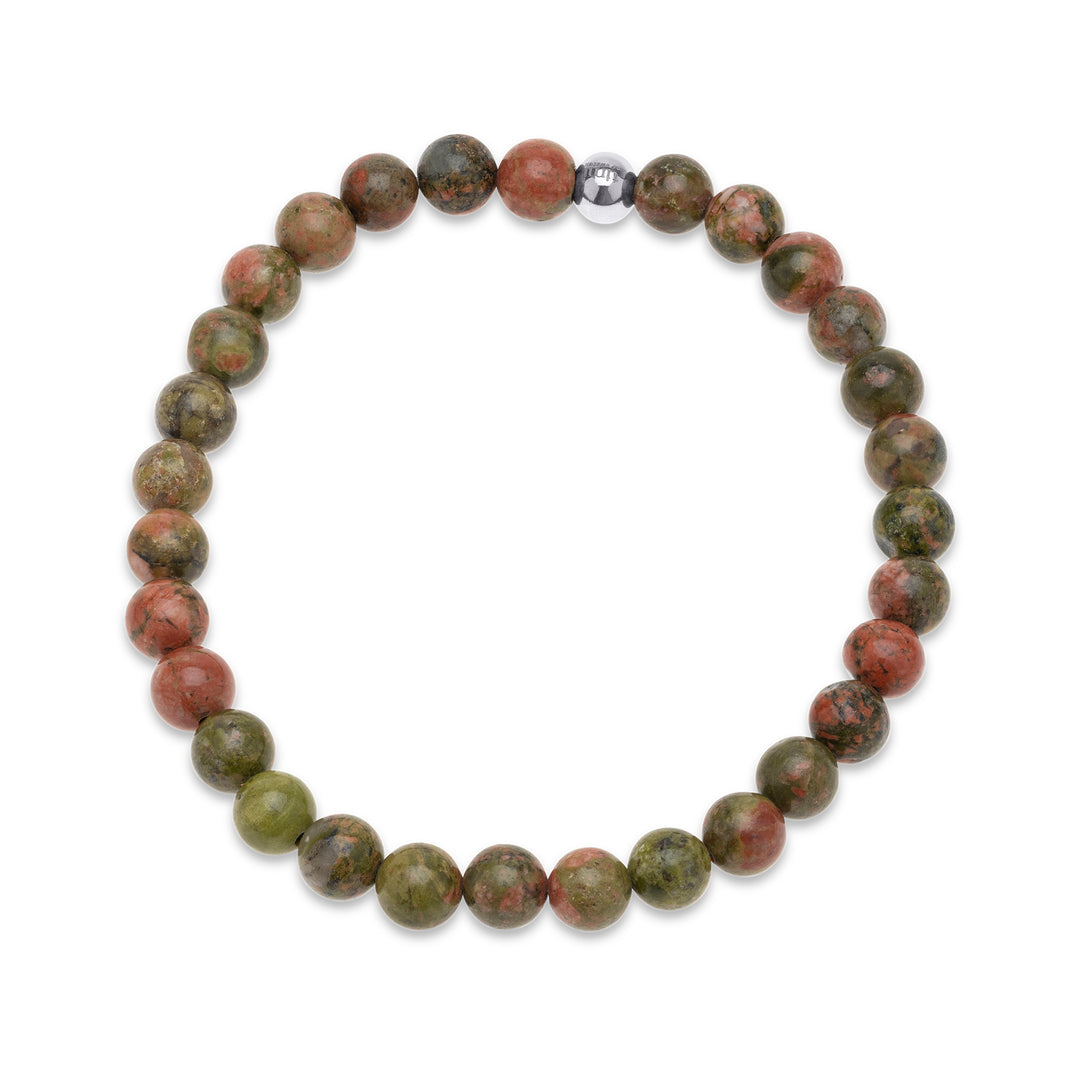 Erik - Steinperlenarmband Edelstahl