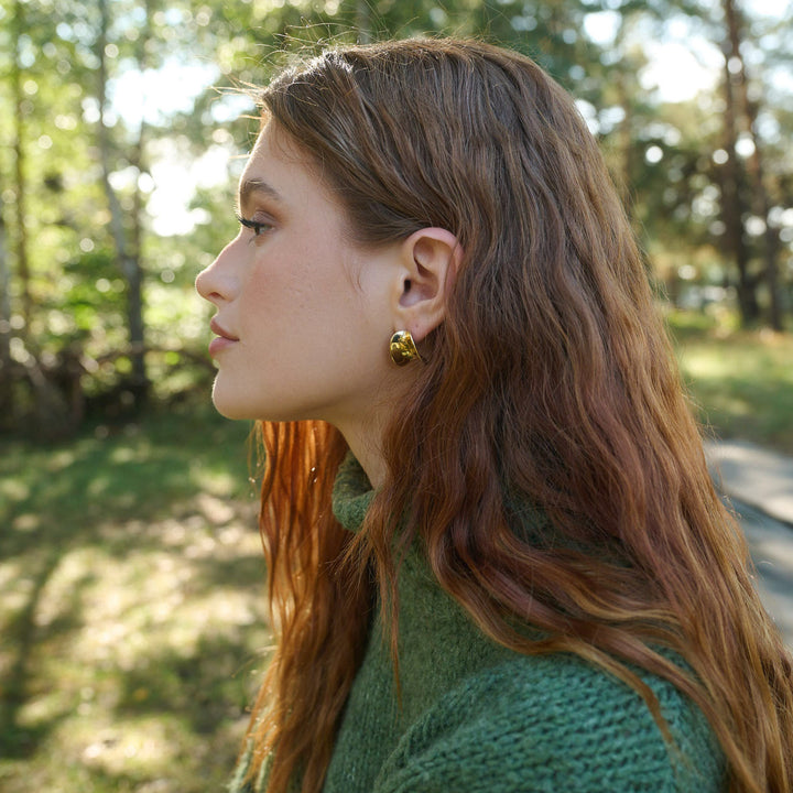 Piper - Boucles d'oreilles clous Statement en acier inoxydable