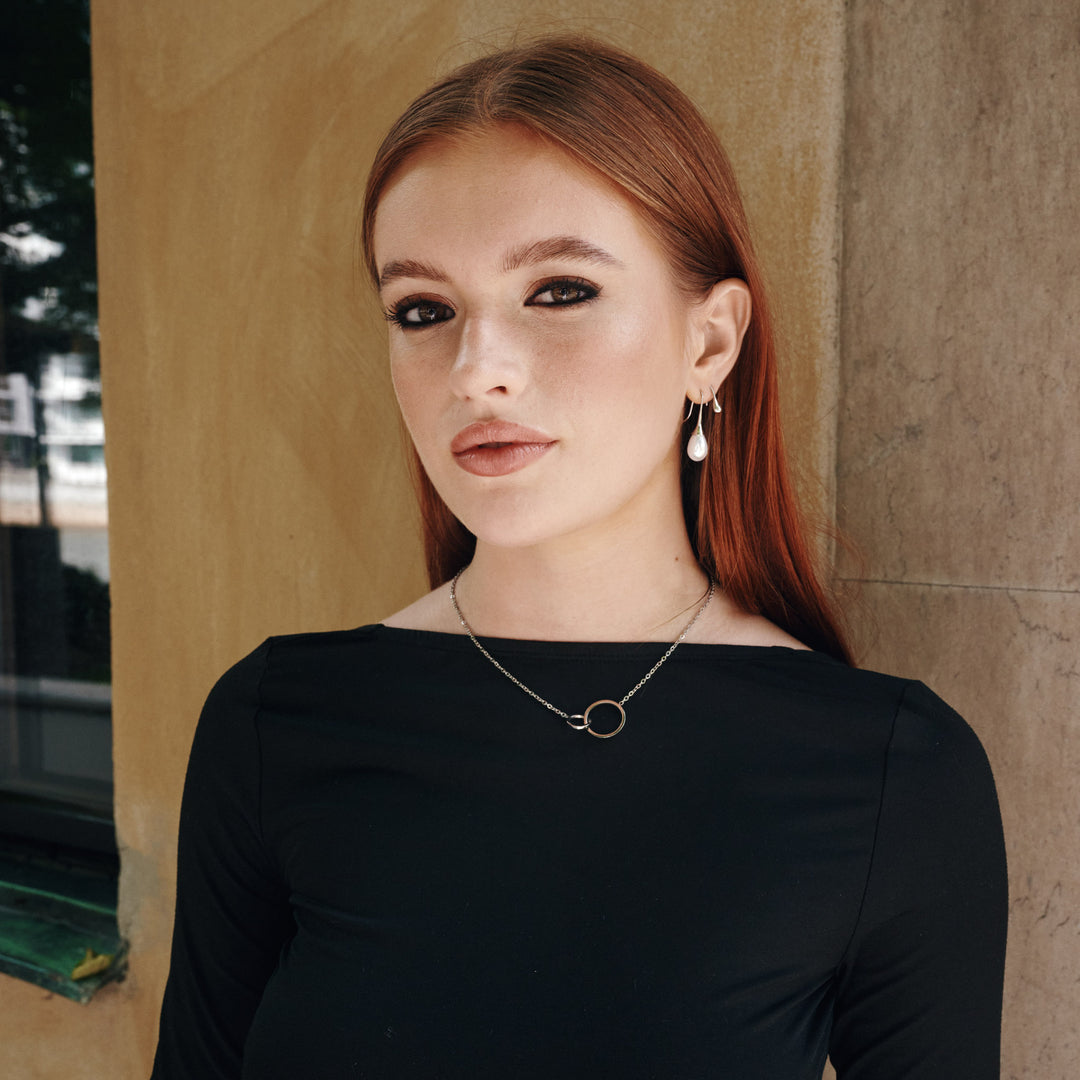 Janni – Perlenohrringe Edelstahl