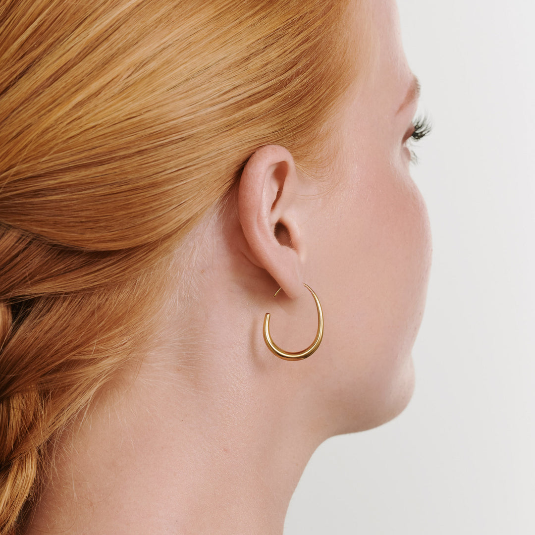 Vilhelmina - Verstellbare Creolen Ohrringen Edelstahl