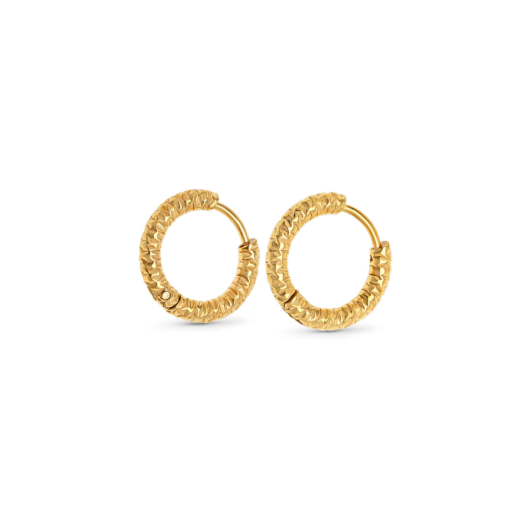 Torun - Boucles d'oreilles créoles 16mm acier inoxydable