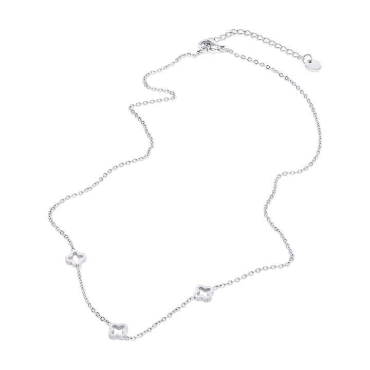 Jenna - Klee Halskette Edelstahl