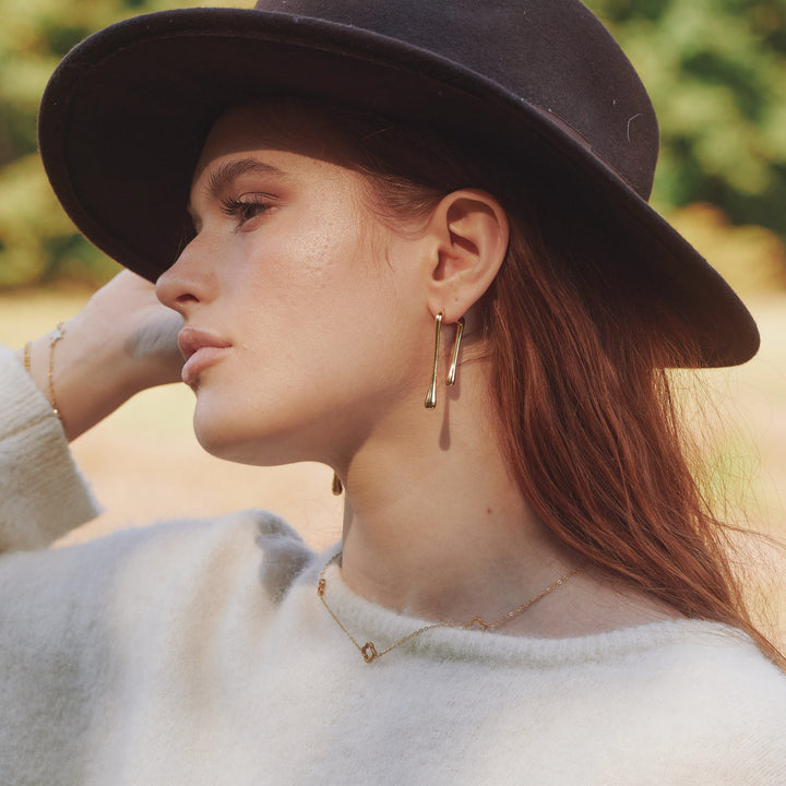 Jenna - Klee Halskette Edelstahl