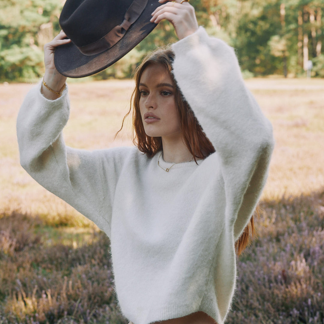 Jenna - Klee Halskette Edelstahl