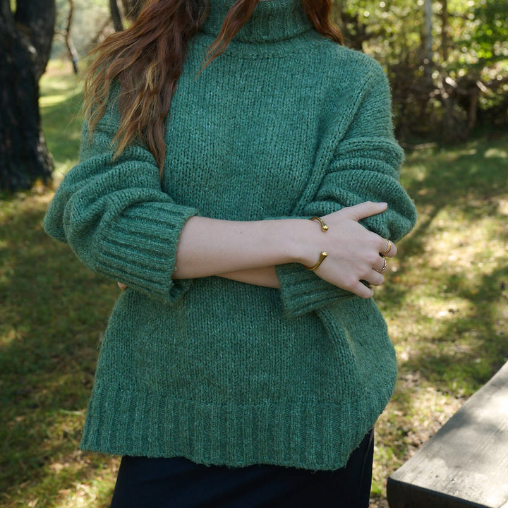 Petra - Bracelet Jonc Ouvert en Acier Inoxydable