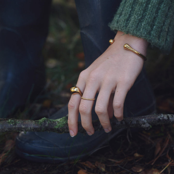 Petra - Bracelet Jonc Ouvert en Acier Inoxydable