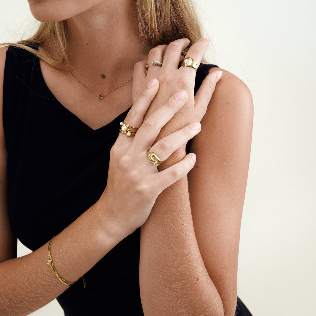 Solvej - Bracelet Duo Chaîne Acier Inoxydable