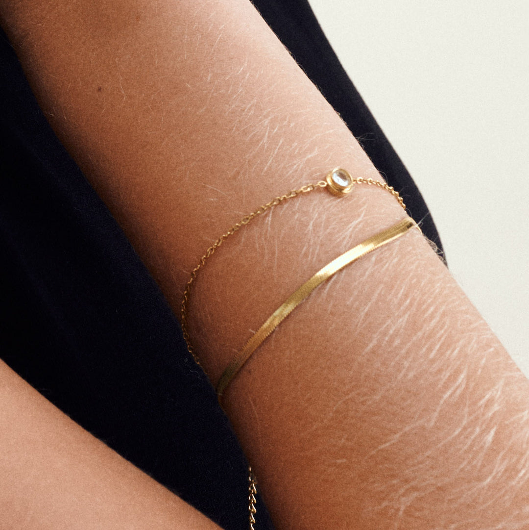 Solvej - Bracelet Duo Chaîne Acier Inoxydable