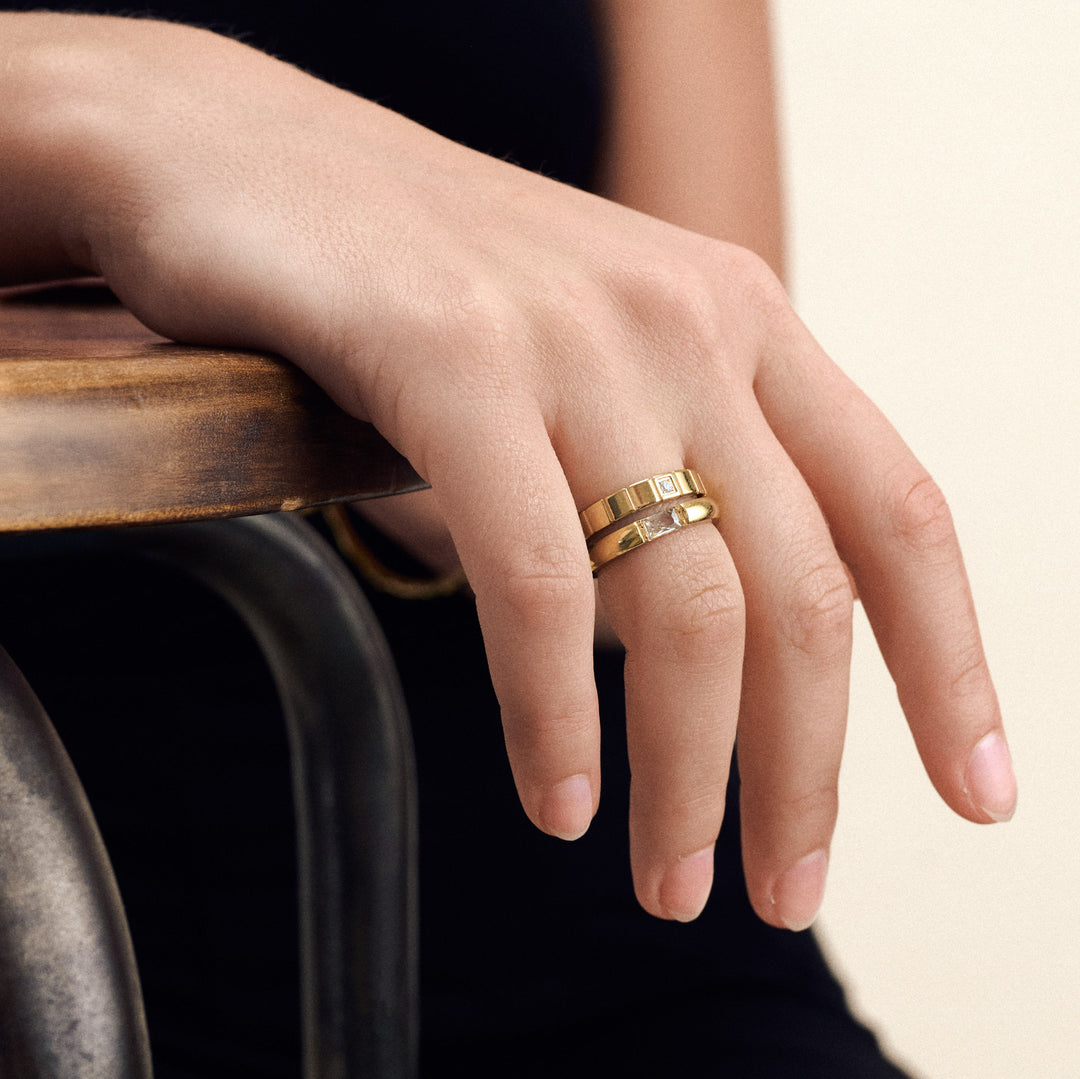 Isobel - Anello in Cristallo Acciaio Inossidabile