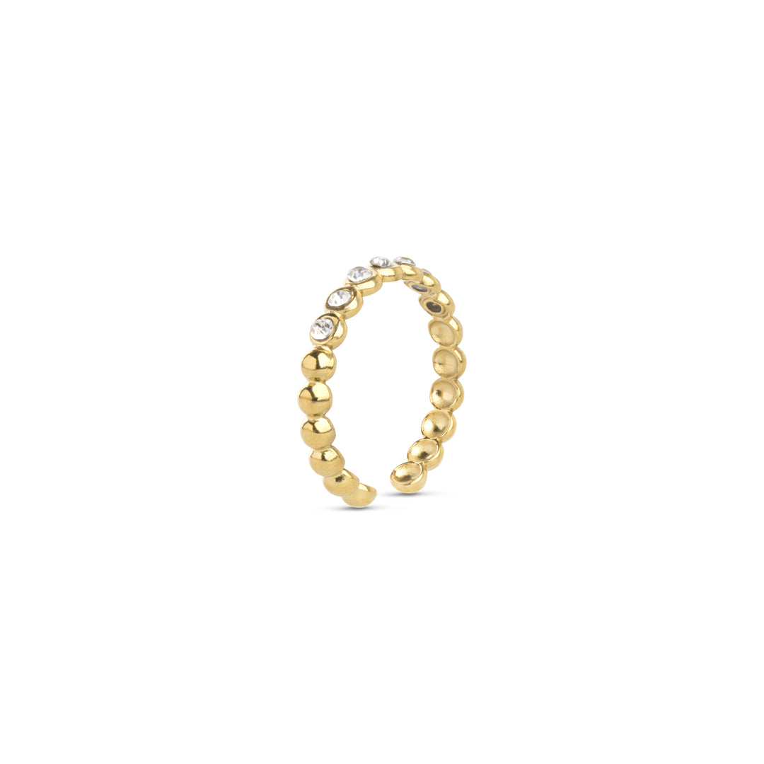 Pernilla - Bague en Cristal en Acier Inoxydable