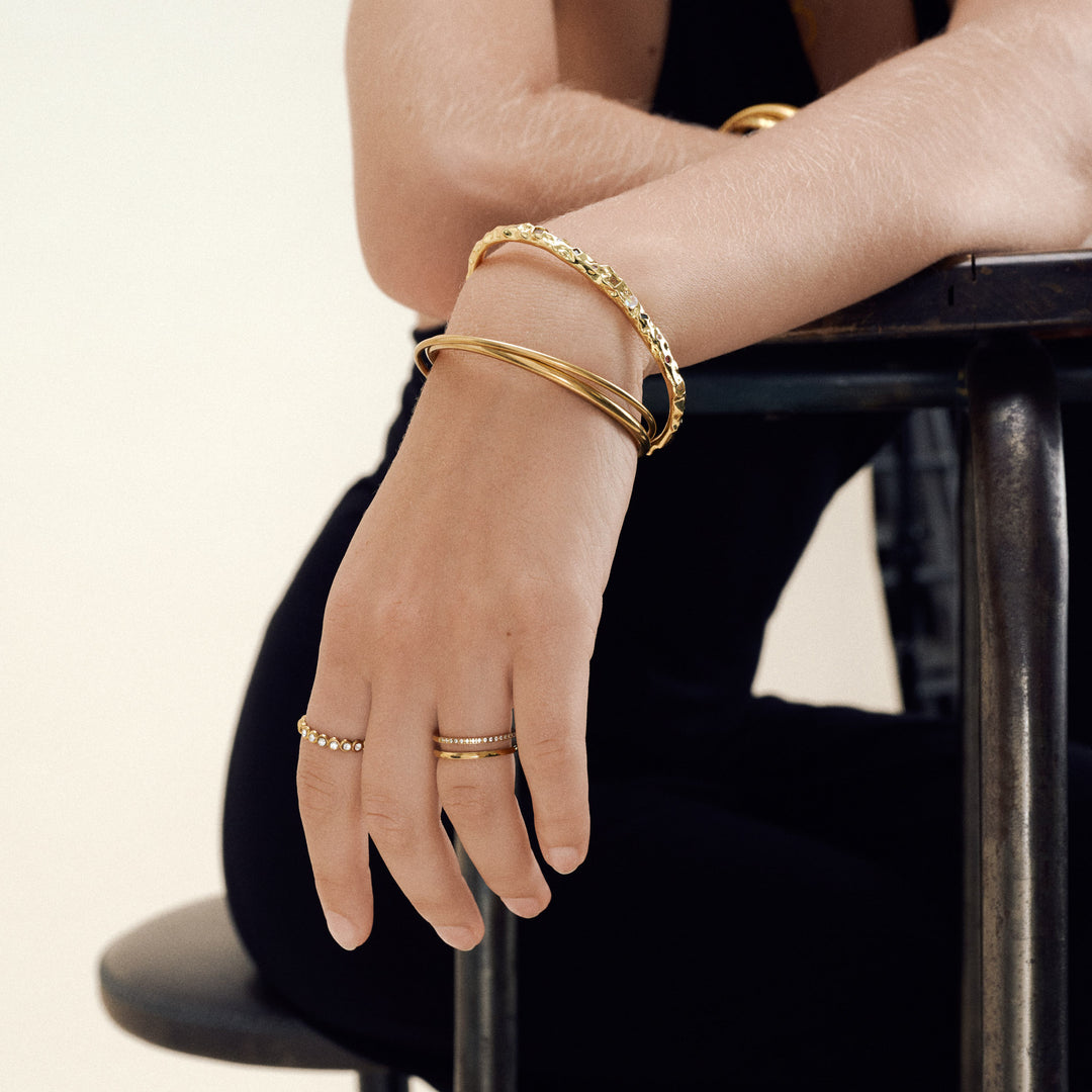 Pernilla - Bague en Cristal en Acier Inoxydable