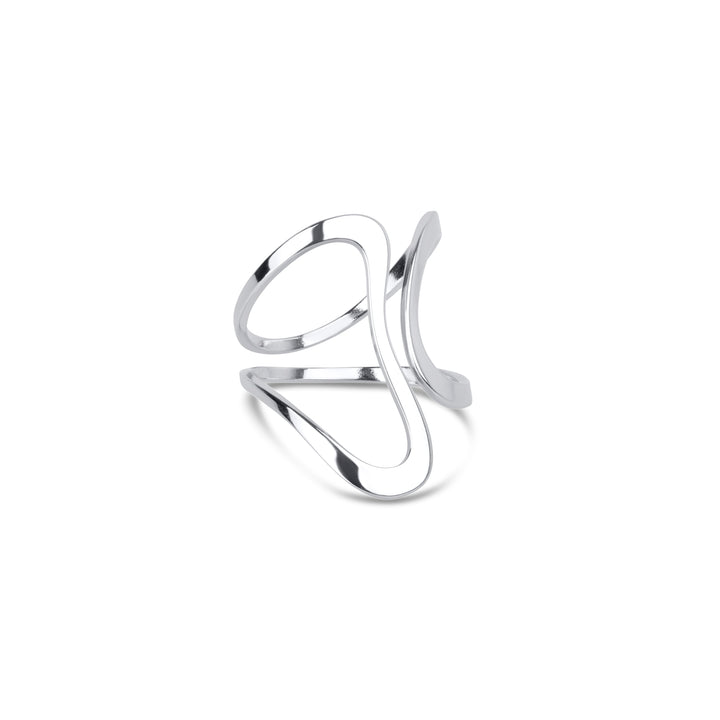 Minou - Abstrakter Ring Edelstahl