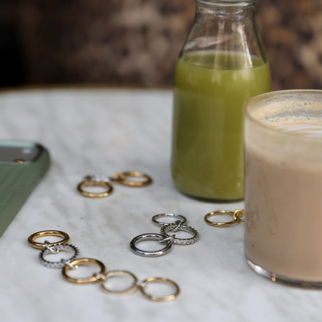 Kristina - Anello Impilato Lusso in Acciaio Inossidabile