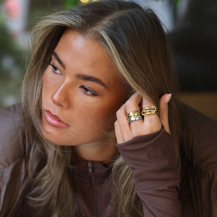 Irene - Anello Impilato Elegante in Acciaio Inossidabile