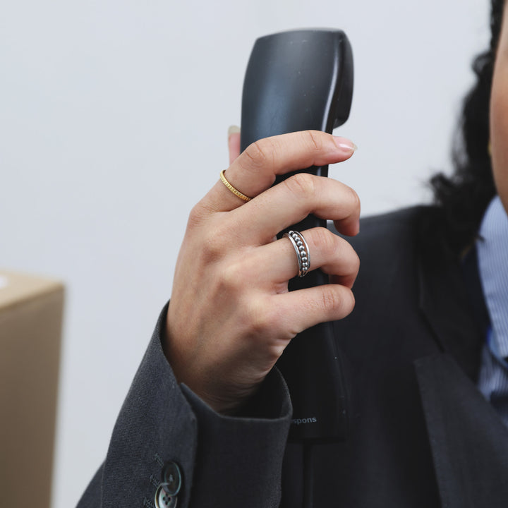 Maggie - Structure Ring Stainless Steel