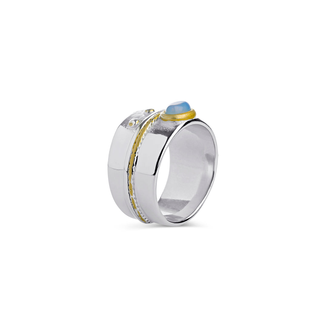 Isra - Bague Déclaration Bohème Acier Inoxydable