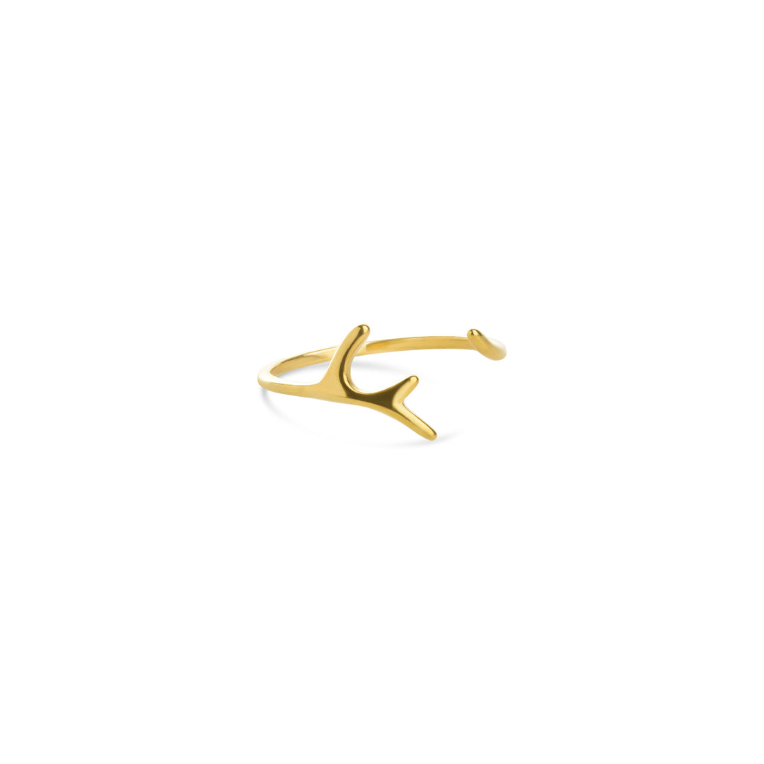 Janna - Zarter Zweig-Ring aus Edelstahl
